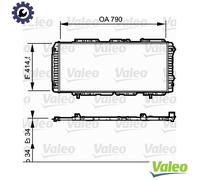 Valeo Radiator, Engine Cooling 731611