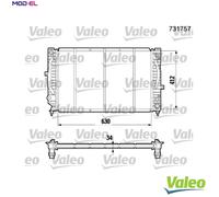 VALEO 731757 Engine radiator