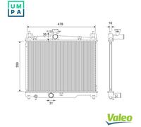 VALEO 732421 Engine radiator