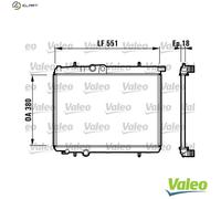 VALEO 732886 Engine radiator