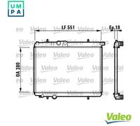 VALEO 732886 Engine radiator
