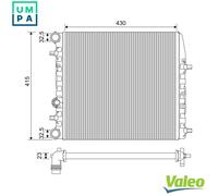 VALEO 733062 Engine radiator