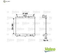 RADIATOR ENGINE COOLING 734247 FOR NISSAN NOTE MARCH/III MICRA/C+C 1.2L 4cyl