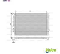 RADIATOR ENGINE COOLING 734413 FOR SKODA SUPERB/II OCTAVIA/Combi LAURA YETI 2.0L