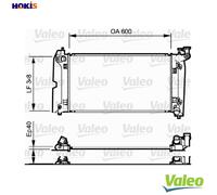 VALEO 734711 Engine radiator