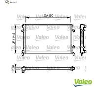 RADIATOR ENGINE COOLING 735120 FOR VW BLP/BAG/BLF 1.6L 4cyl GOLF V