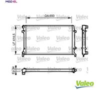 RADIATOR ENGINE COOLING 735120 FOR VW BLP/BAG/BLF 1.6L 4cyl GOLF V