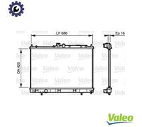 VALEO 735201 Engine radiator