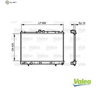 VALEO 735201 Engine radiator