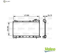 VALEO 735209 Engine radiator