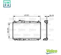 VALEO 735243 Engine radiator