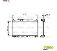 VALEO 735243 Engine radiator