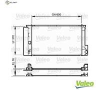 VALEO 735250 Engine radiator