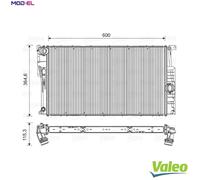 VALEO 735453 Engine radiator