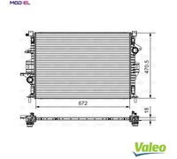 VALEO 735550 Engine radiator