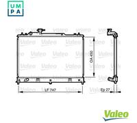RADIATOR ENGINE COOLING 735577 FOR MAZDA L3-VDT 2.3L 4cyl CX-7 SUV