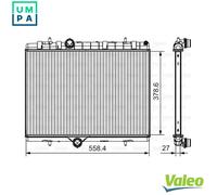 RADIATOR ENGINE COOLING 735630 FOR PEUGEOT CITROEN BERLINGO/MULTISPACE C4/II