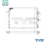TYC 737-0005 Engine radiator