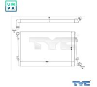 TYC 737-0063-R Engine radiator