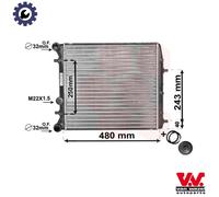 RADIATOR ENGINE COOLING 76002005 FOR VW AUA/BKY/BBY 1.4L 4cyl POLO