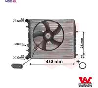 VAN WEZEL 76002013 Engine radiator