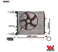VAN WEZEL 76002013 Engine radiator