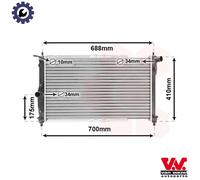 RADIATOR ENGINE COOLING 81002014 FOR DAEWOO LANOS/SENS L13 1.3L L43/LX6 1.5L