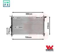 VAN WEZEL 81002014 Engine radiator
