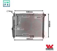 VAN WEZEL 81002066 Engine radiator
