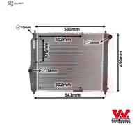 VAN WEZEL 81002066 Engine radiator