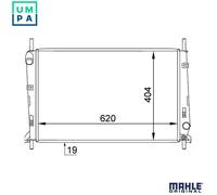 Mahle Original Engine Radiator CR 1138 000S for Ford Mondeo / Cougar