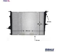 RADIATOR ENGINE COOLING CR 1197 000S FOR RENAULT K4M839/838 1.6L 4cyl FLUENCE