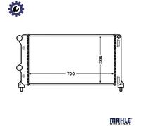 MAHLE ORIGINAL CR 1448 000S Engine radiator