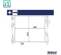 Mahle Engine Cooling Radiator CR 1504 000S - OE Quality for Opel & Vauxhall