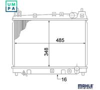 MAHLE CR 1524 000S Engine radiator