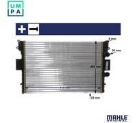 MAHLE CR2006000S Radiator Mechanically Jointed Cooling Fins Fits Iveco Daily