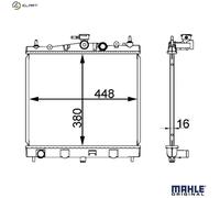 Mahle Original Engine Radiator CR 2164 000S – Fits Nissan Micra III & Note, Renault Clio III