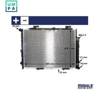 RADIATOR ENGINE COOLING CR 2204 001S FOR MERCEDES-BENZ E-CLASS/Break/T-Model