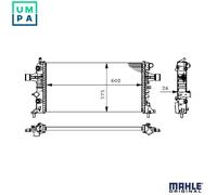 MAHLE ORIGINAL CR 228 000S Engine radiator