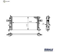 MAHLE ORIGINAL CR 228 000S Engine radiator