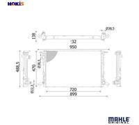 MAHLE ORIGINAL CR 2423 000S Engine radiator