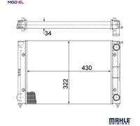 MAHLE CR 343 000S Engine radiator