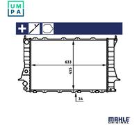 MAHLE CR 358 000S coolant cooler