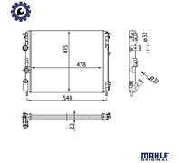 MAHLE CR 36 000S Engine radiator