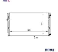 MAHLE CR 373 000S RADIATOR ENGINE COOLING AUTO