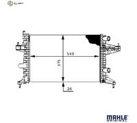 MAHLE CR 388 000S Engine radiator