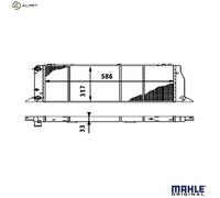 MAHLE ORIGINAL CR 403 000S Engine radiator