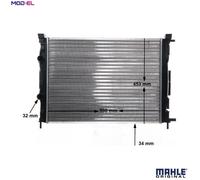 Mahle Engine Cooling Radiator CR 41 000S - Genuine OE Quality for Renault