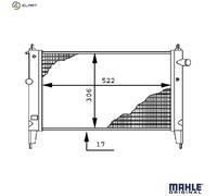 RADIATOR ENGINE COOLING CR 446 000S FOR OPEL ASTRA/Hatchback 16NZR/LZ2 1.6L