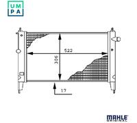 MAHLE CR 446 000S Engine radiator